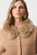 Joseph Ribkoff Jacket With Detachable Faux Fur Collar Style 263949