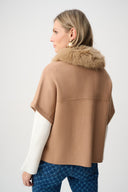 Joseph Ribkoff Jacket With Detachable Faux Fur Collar Style 263949