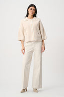 Joseph Ribkoff Feather Yarn Knit Boxy Jacket Style 263950
