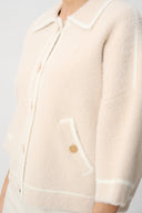 Joseph Ribkoff Feather Yarn Knit Boxy Jacket Style 263950