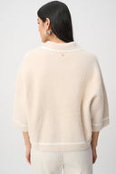 Joseph Ribkoff Feather Yarn Knit Boxy Jacket Style 263950