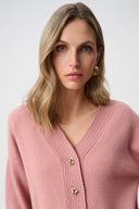 Joseph Ribkoff Brushed Knit V-Neck Boxy Cardigan Style 263952