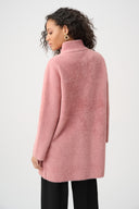 Joseph Ribkoff Feather Yarn Mock-Neck Coat Style 263955