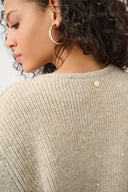 Joseph Ribkoff Sequined Boxy Crewneck Cardigan Style 263958