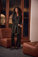 Joseph Ribkoff Lurex Knit Military-Style Cardigan Style 263960