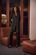 Joseph Ribkoff Lurex Knit Military-Style Cardigan Style 263960