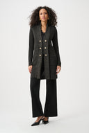 Joseph Ribkoff Lurex Knit Military-Style Cardigan Style 263960