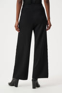 Joseph RIbkoff Wide Leg Pull-On Sweater Pants With Metal Stud Detail Style 263962