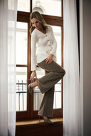 Joseph Ribkoff Cotton Knit Fit And Flare Peplum Cardigan Style 263968