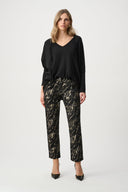 Joseph Ribkoff Abstract Print Straight Leg Classic Jeans Style 263972