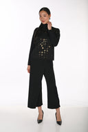 Frank Lyman Wide-Leg Knit Cropped Pants Style 264003