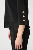 Joseph Ribkoff Pleated Trim Top Style 264015
