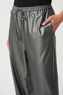 Joseph Ribkoff Leatherette Drawstring Pants Style 264036