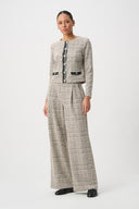 Joseph Ribkoff Plaid Boucle Jacket Style 264040