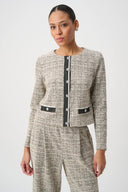 Joseph Ribkoff Plaid Boucle Jacket Style 264040