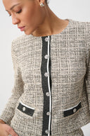 Joseph Ribkoff Plaid Boucle Jacket Style 264040