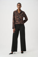 Joseph Ribkoff Animal Print Boxy Jacket Style 264042