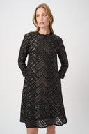 Joseph Ribkoff Novelty Burnout Trapeze Dress Style 264060