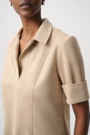 Joseph Ribkoff Faux Suede Trapeze Dress Style 264063