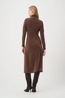 Joseph Ribkoff Draped Waist Turtleneck Dress Style 264065