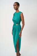 Joseph Ribkoff Recycled Satin Sheath Dress Style 264066