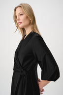 Joseph Ribkoff Knit Satin Flowy Wrap Dress Style 264070