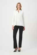 Joseph Ribkoff Dew Drop Textured Flared Pants Style 264077