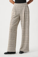 Joseph Ribkoff Plaid Boucle Wide-Leg Pants Style 264079
