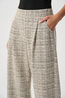 Joseph Ribkoff Plaid Boucle Wide-Leg Pants Style 264079