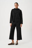 Joseph Ribkoff Embellished Seams Boxy Top Style 264081