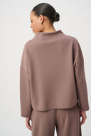 Joseph Ribkoff Embellished Seams Boxy Top Style 264081