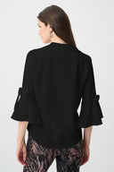 Joseph Ribkoff Bow Detail Trapeze Poplin Tunic Style 264100