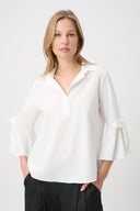 Joseph Ribkoff Bow Detail Trapeze Poplin Tunic Style 264100