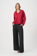Joseph Ribkoff Drawstring Hem Cocoon Satin Top Style 264101