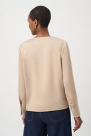 Joseph Ribkoff Satin Wrap Long Sleeve Top Style 264102