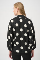 Joseph Ribkoff Polka Dot Satin Top Style 264114