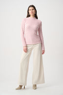 Joseph Ribkoff Striped Fuzzy Pullover Style 264116