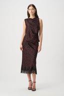 Joseph Ribkoff Polka Dot Recycled Satin Top Style 264117