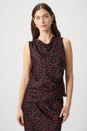 Joseph Ribkoff Polka Dot Recycled Satin Top Style 264117