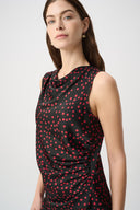 Joseph Ribkoff Polka Dot Recycled Satin Top Style 264117