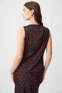 Joseph Ribkoff Polka Dot Recycled Satin Top Style 264117
