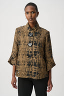 Joseph Ribkoff Abstract Print Trapeze Jacket Style 264127