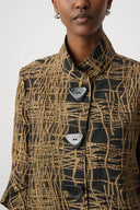 Joseph Ribkoff Abstract Print Trapeze Jacket Style 264127