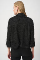 Joseph Ribkoff Fringed Short Open-Front Blazer Style 264128