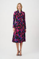 Joseph Ribkoff Animal Print Flowy Wrap Dress Style 264140