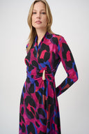 Joseph Ribkoff Animal Print Flowy Wrap Dress Style 264140