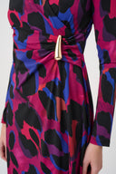 Joseph Ribkoff Animal Print Flowy Wrap Dress Style 264140