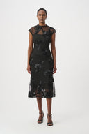 Joseph Ribkoff Embellished Trumpet Dress Style 264143.