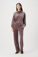 Joseph Ribkoff Velvet Cowl Collar Top Style 264148.