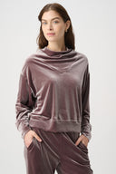 Joseph Ribkoff Velvet Cowl Collar Top Style 264148